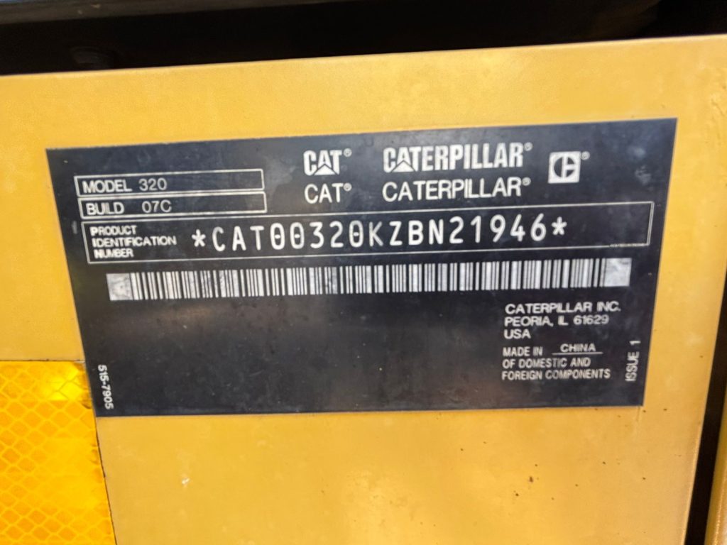 2020 CAT 320 EXCAVATOR